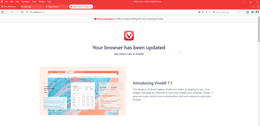vivaldi 7.1